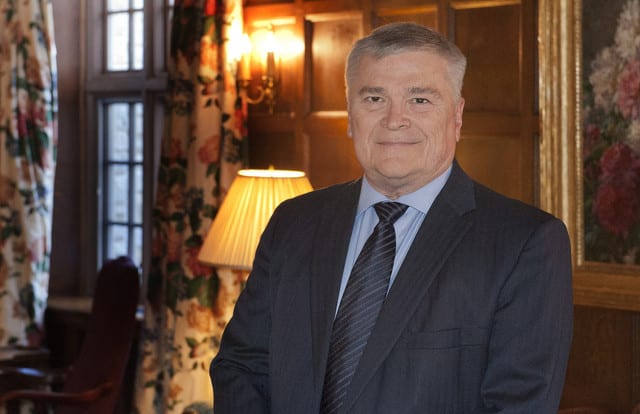 State College - Eric Barron. Schreyer House, Feb. 17, 2014.