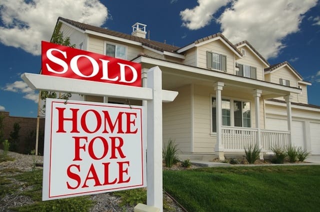 State College - Home For Sale Sign in Front of Beautiful New Home