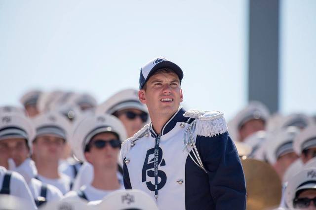Blue Band Drum Major Jimmy Frisbie Flips into His Second Season