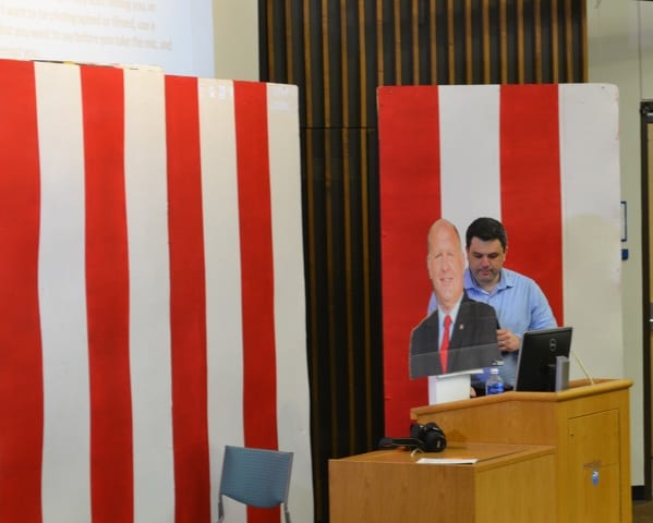 State College - Cardboad cutout|Thompson town hall
