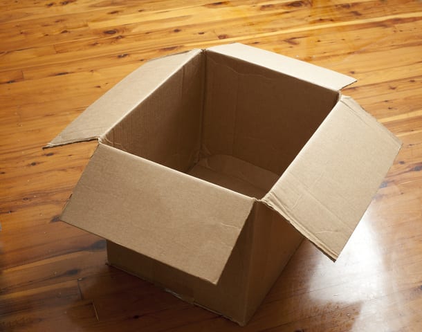 State College - Emptied cardboard box