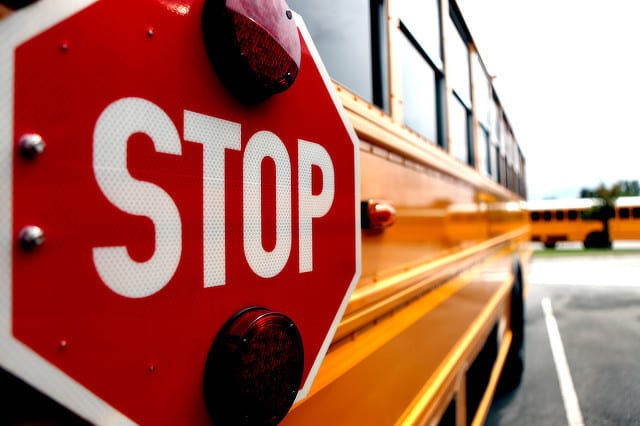 State College - Stopping for school buses in required