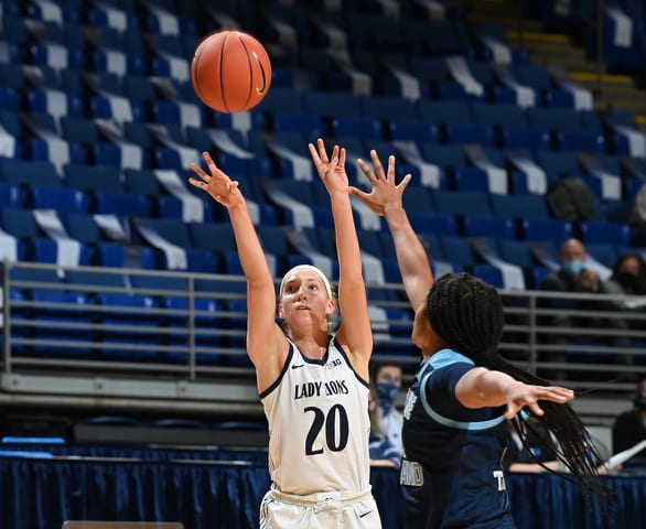 Marisa’s Buzzer Beater Lifts Lady Lions to Win Over Rhode Island