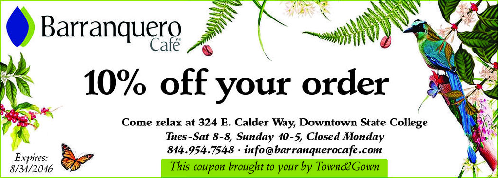 Barranquero Cafe WEB COUPON 2016 AUG