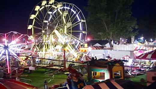 State College - Grange Fair at night