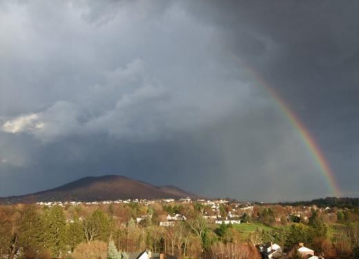 State College - Rainbow over Mount Nittany