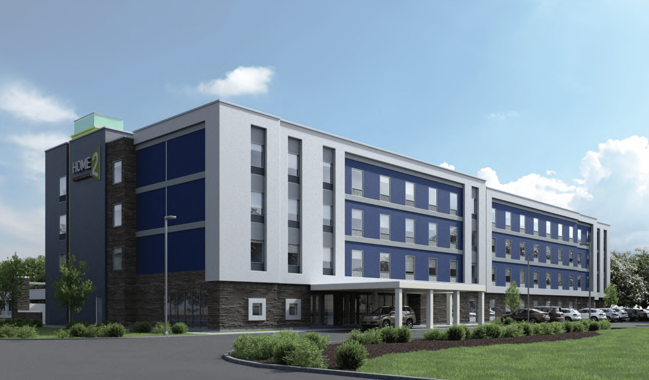 State College - Home2 Suites rendering - Autoport property