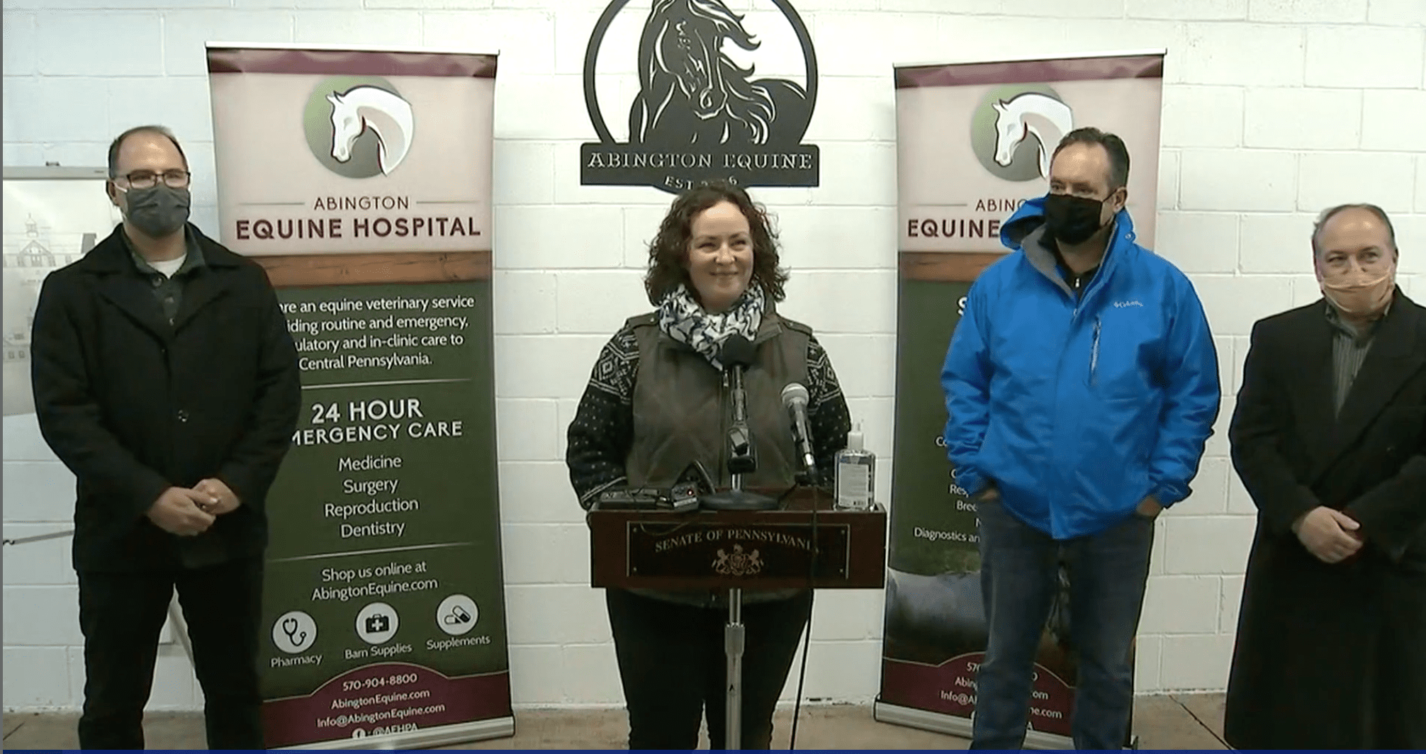 State College - Abington Equine Hospital press conference