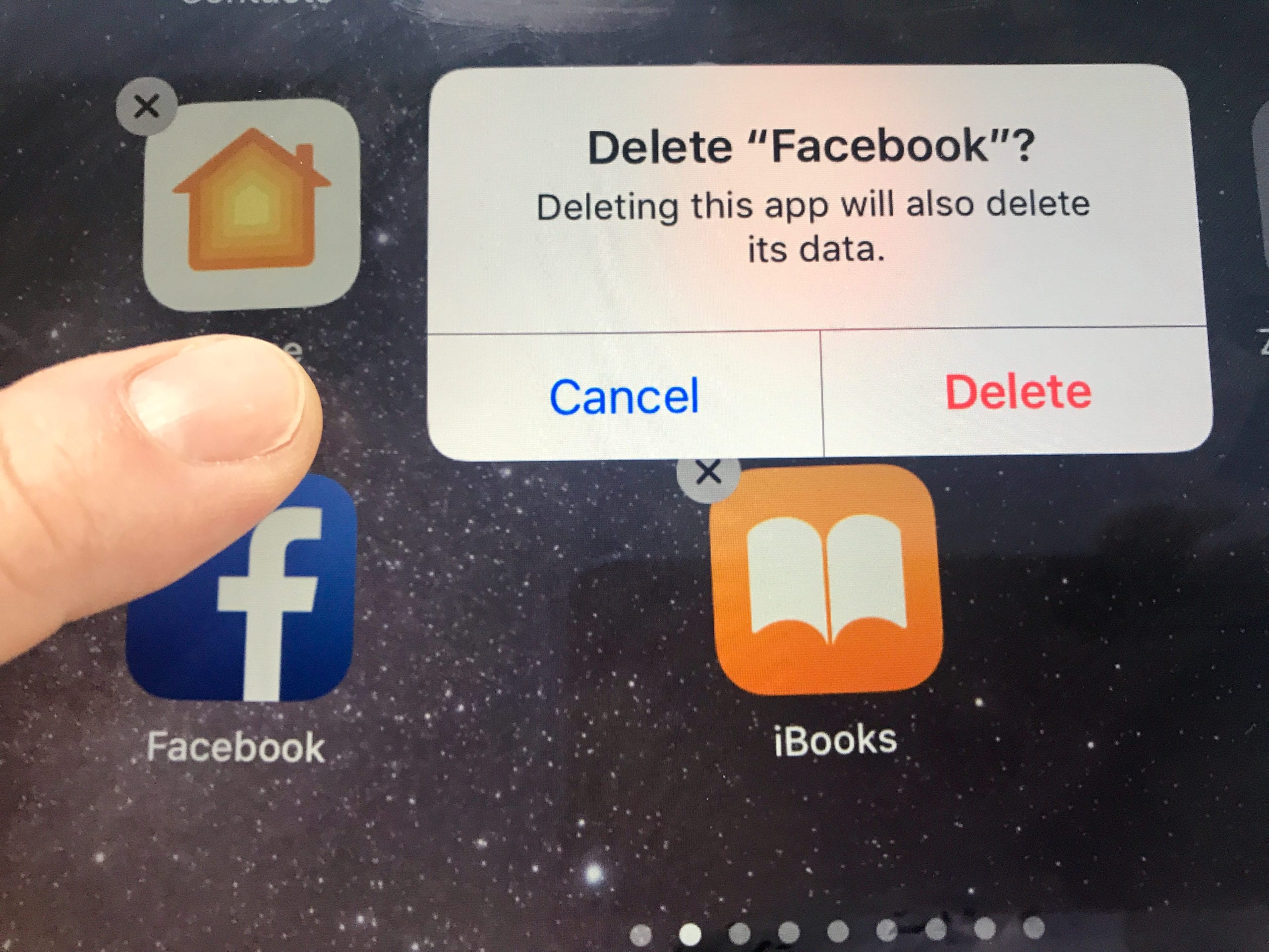 State College - Facebook icon delete from iphone