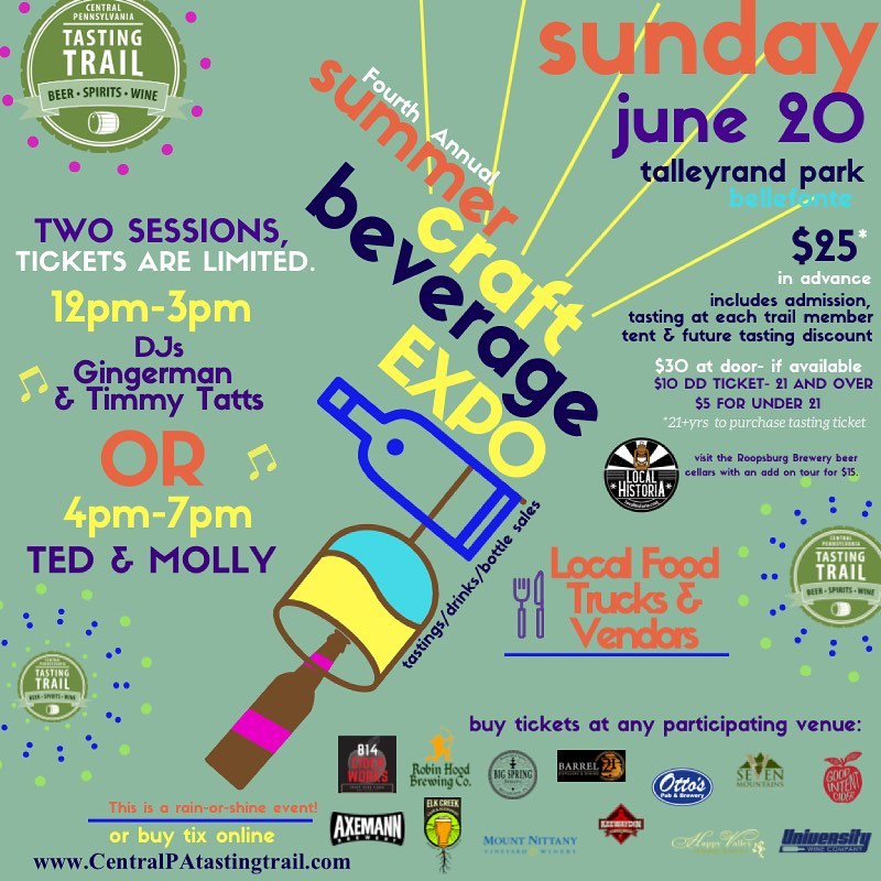 4th Annual Craft Beverage Expo in State College, PA Event Calendar
