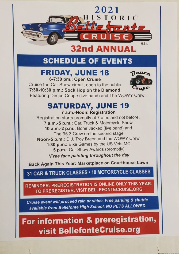 Bellefonte Cruise in State College, PA Event Calendar
