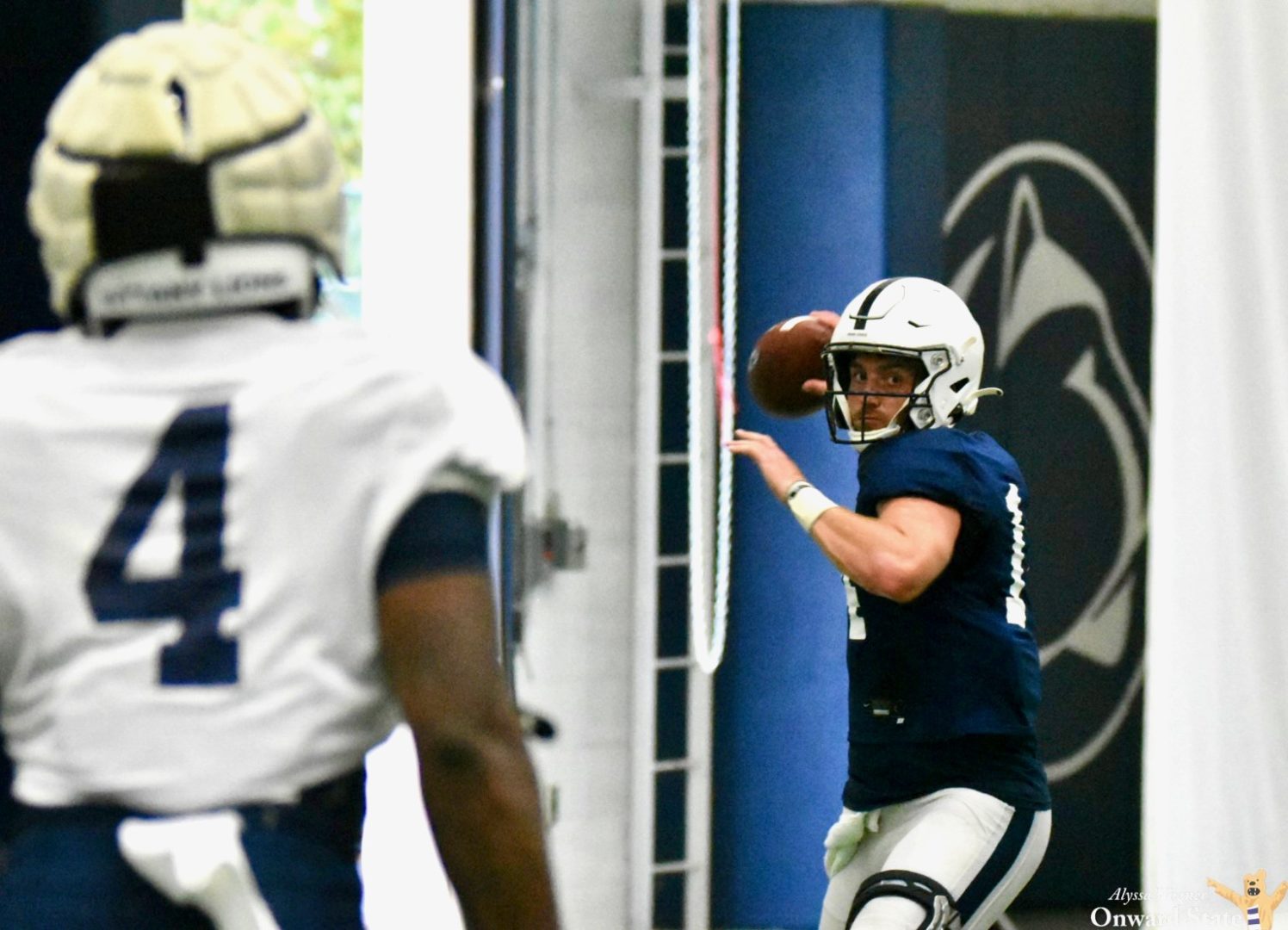 State College - Alyssa-Wagner-Football-Practice-9_15-Sean-Clifford-to-KALEN-KING (2)