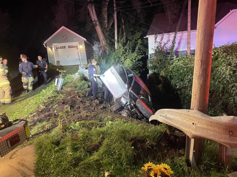 1 Injured After Single-Vehicle Crash in Ferguson Township