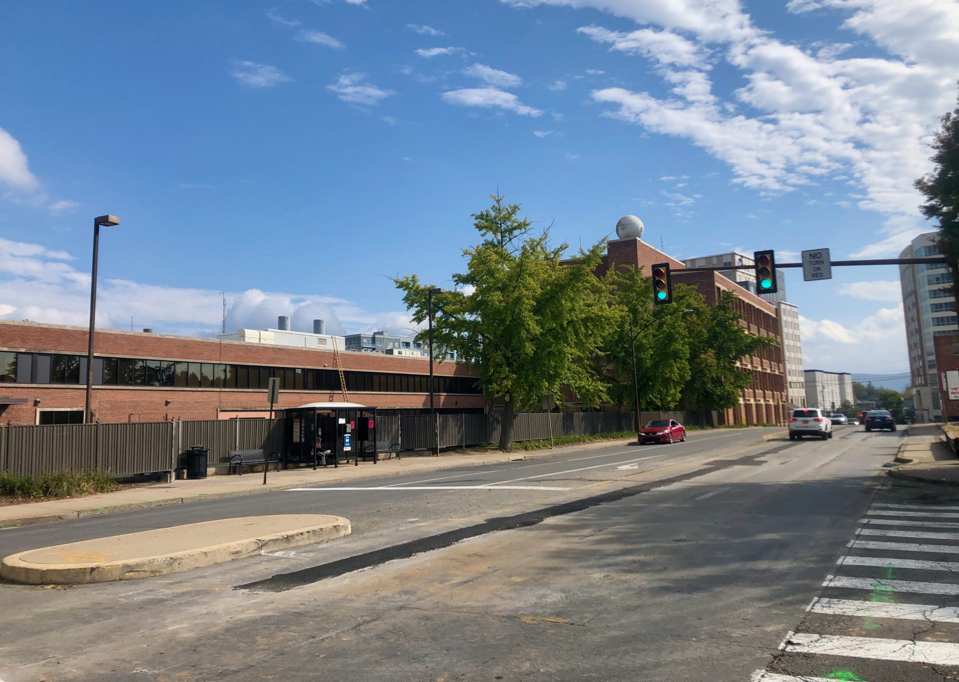 State College - north atherton eastbound at bus terminal 10-15-21