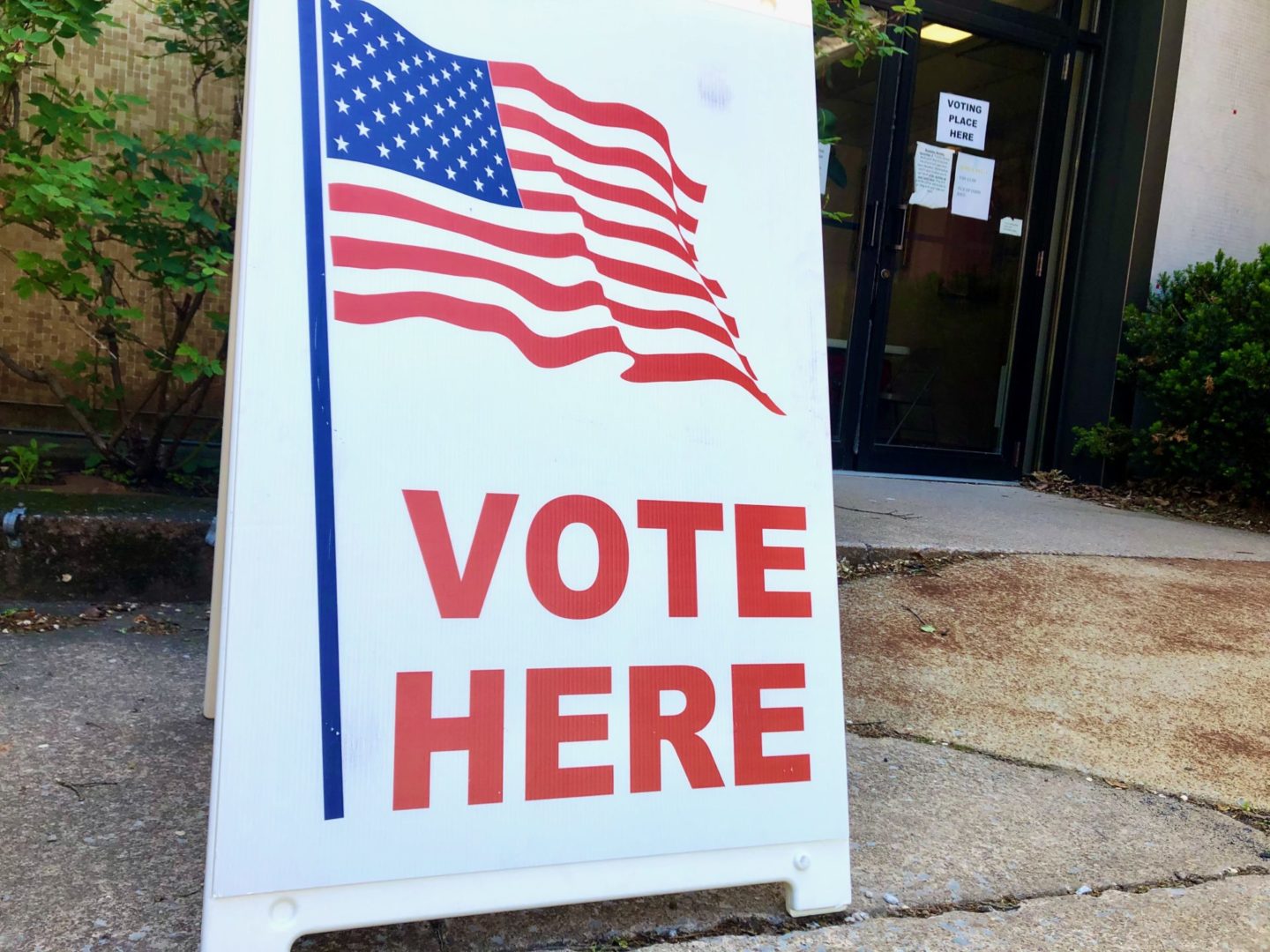 State College - vote here sign