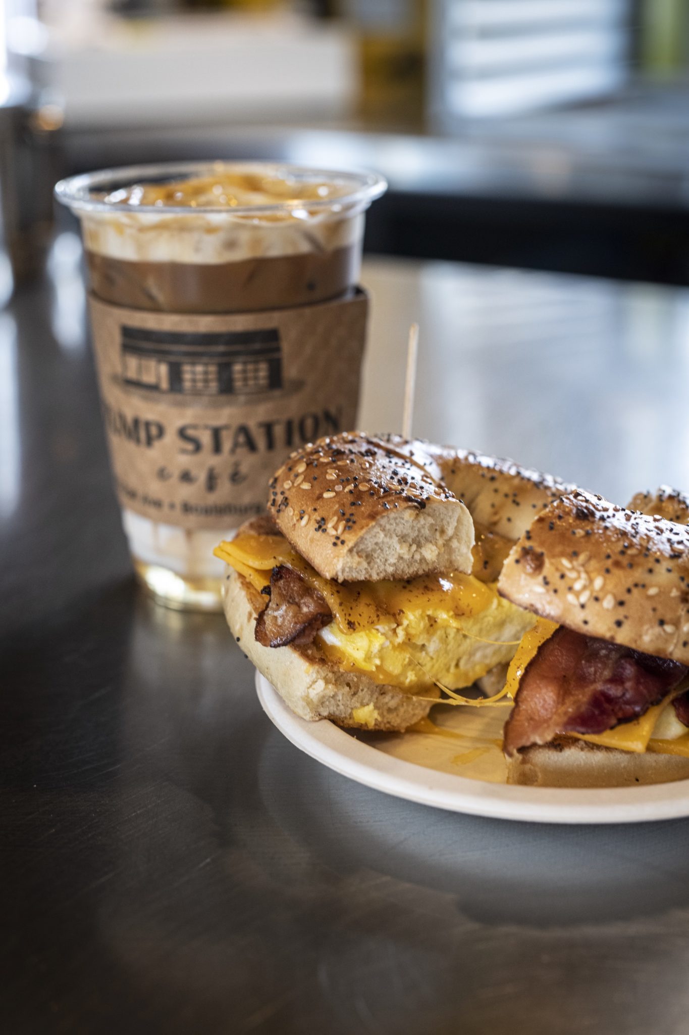 Jumpstart Your Day Pump Station Cafe gives customers a place to fill