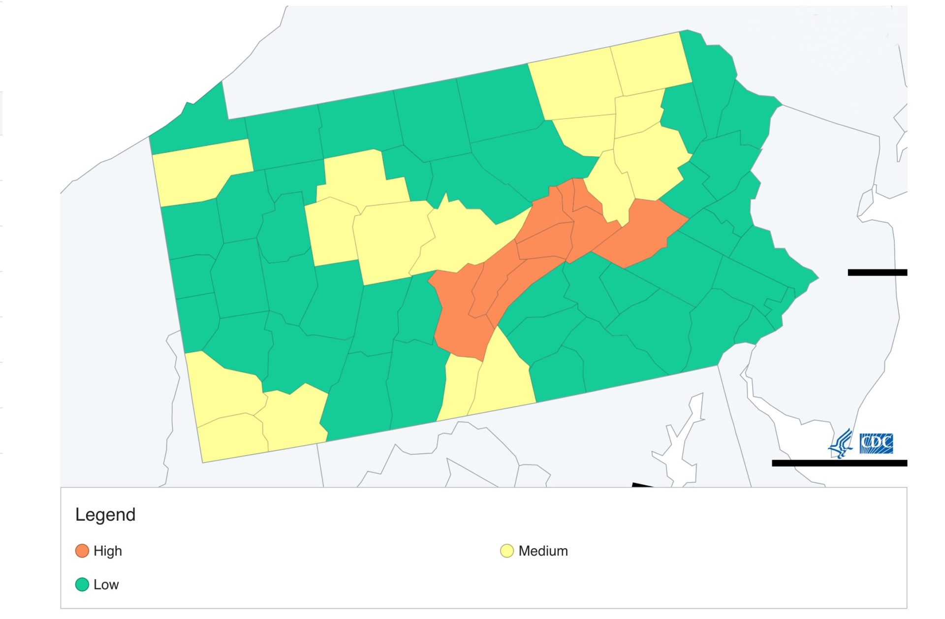 State College - covid community levels 3-3-22