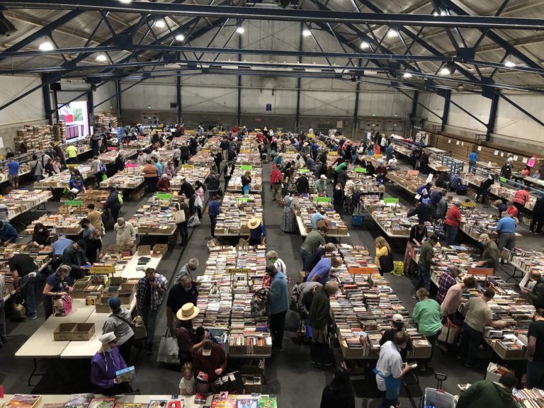 250,000 Books, 5,000 Shoppers The 60th AAUW Used Book Sale Opens Its
