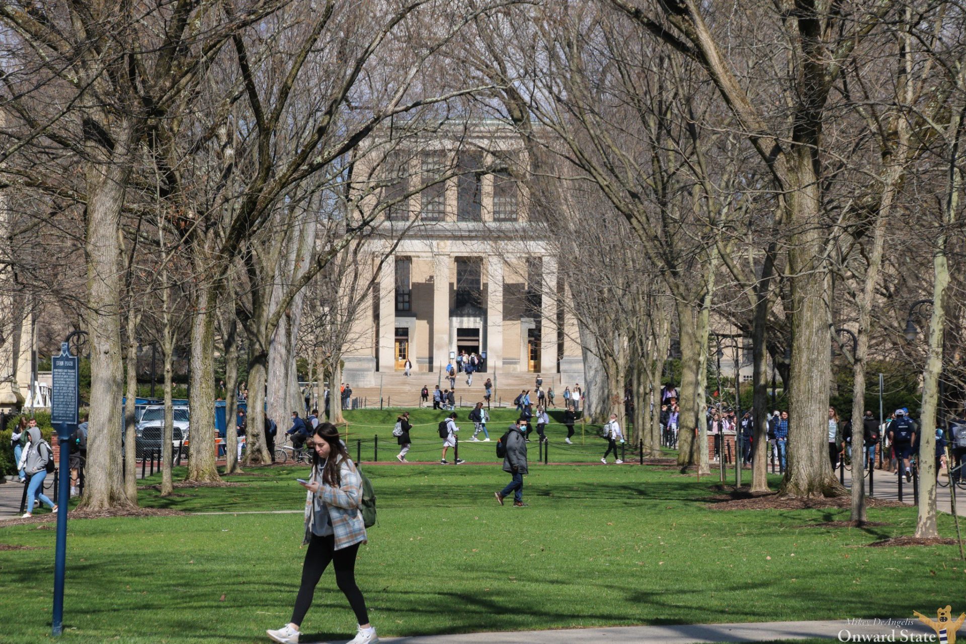 State College - students walk pattee spring 22