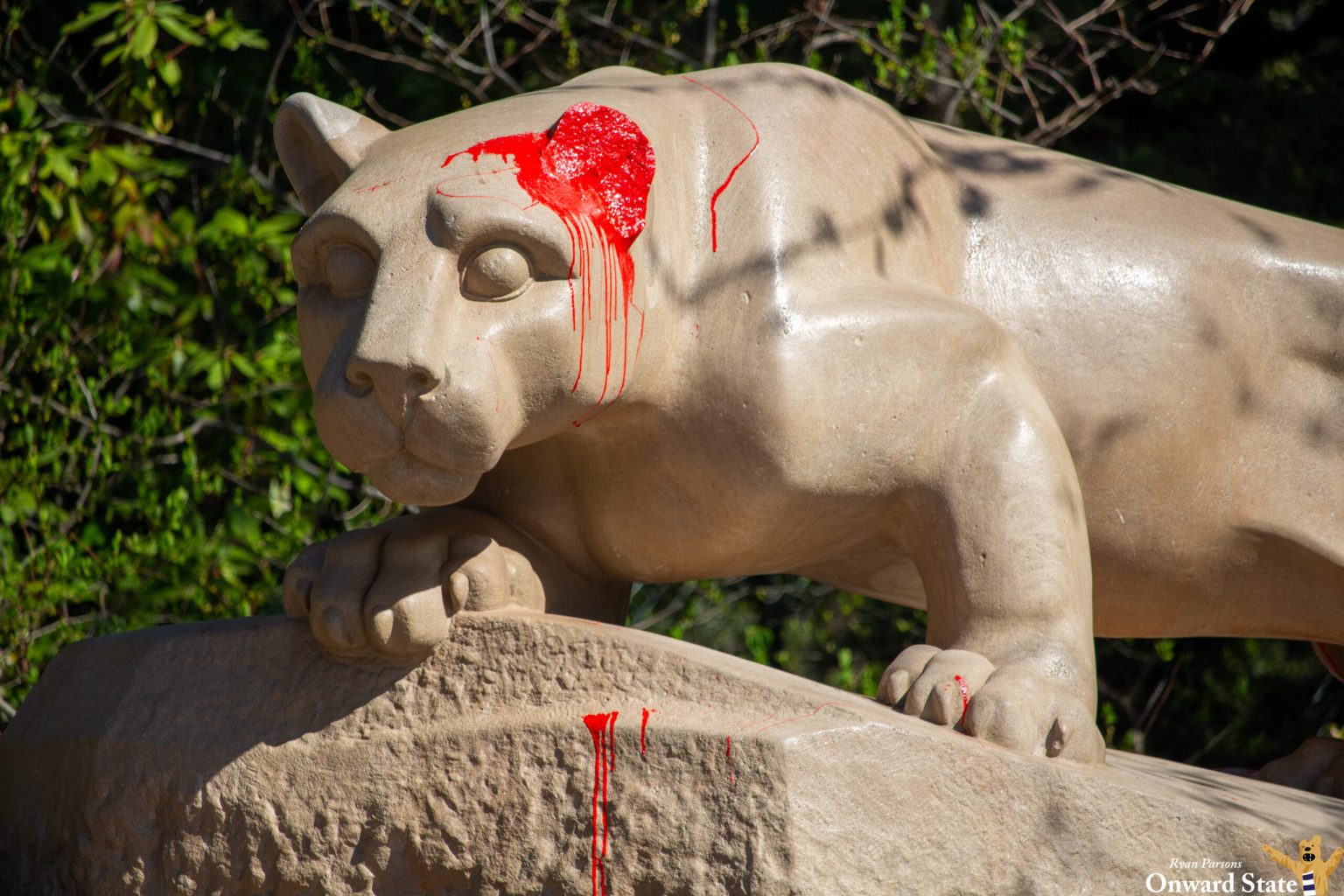 Penn State Alumna Charged with Vandalizing Nittany Lion Shrine During Commencement Weekend