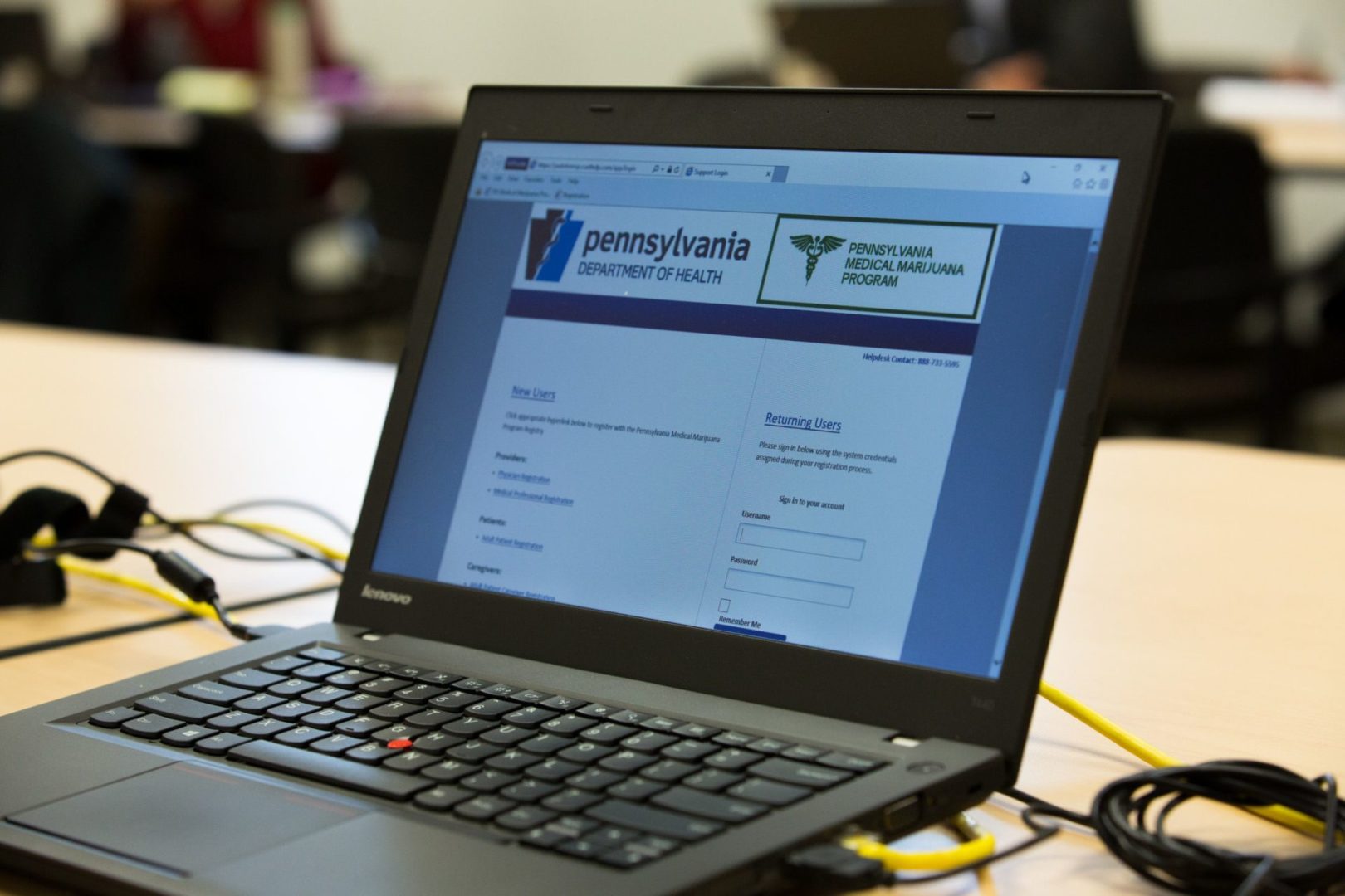 State College - PA Medical Marijuana Program login spotlight
