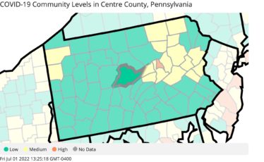 Centre County Remains at Low COVID-19 Community Level for Fourth Consecutive Week