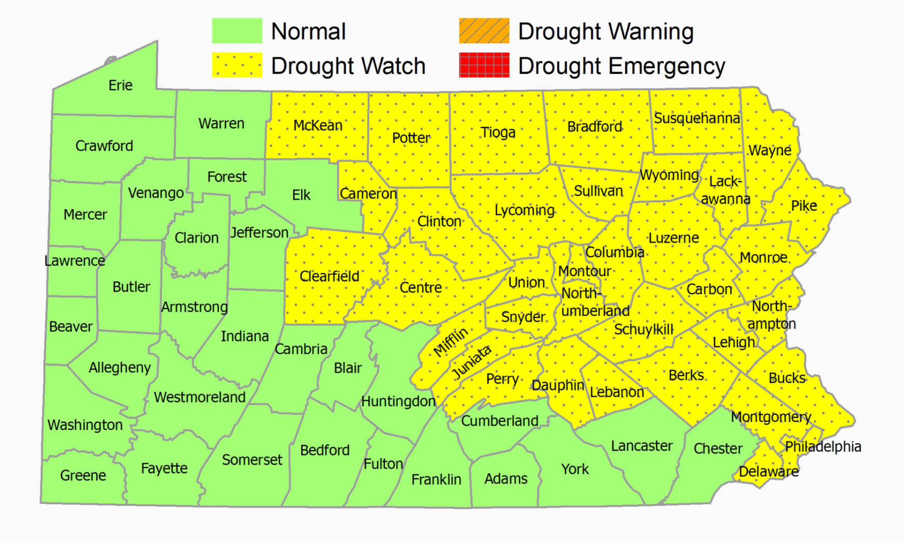 State College - CountyDroughtStatusMap09132022