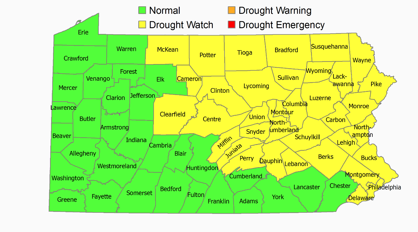 Centre County Under Drought Watch | State College, PA