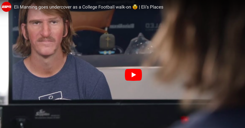 Penn State Football Watch Eli Manning Go Undercover During Penn State