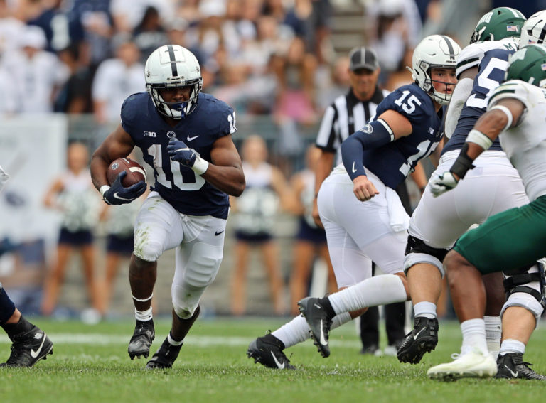 Singleton’s 179 Yards End Run of Penn State’s Sub-Century Games; ‘He’s One of the Fastest Dudes I’ve Ever Seen’