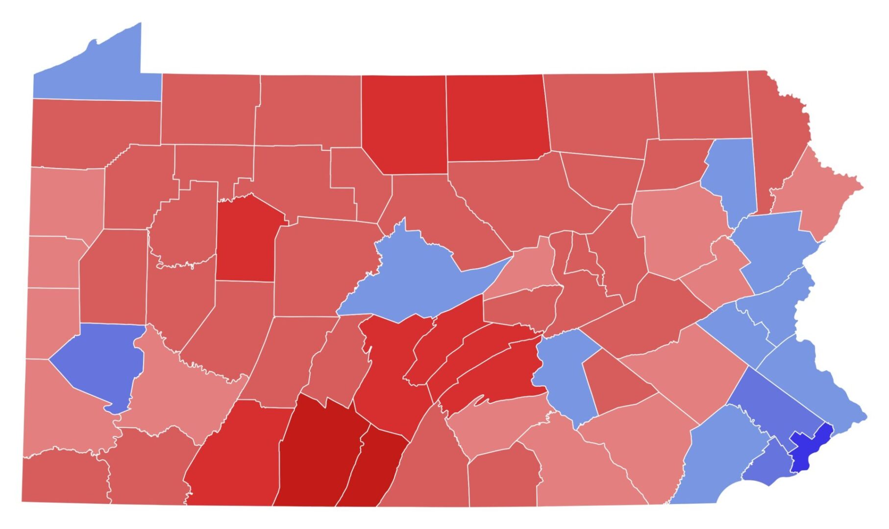 State College - 2022_United_States_Senate_election_in_Pennsylvania_results_map_by_county