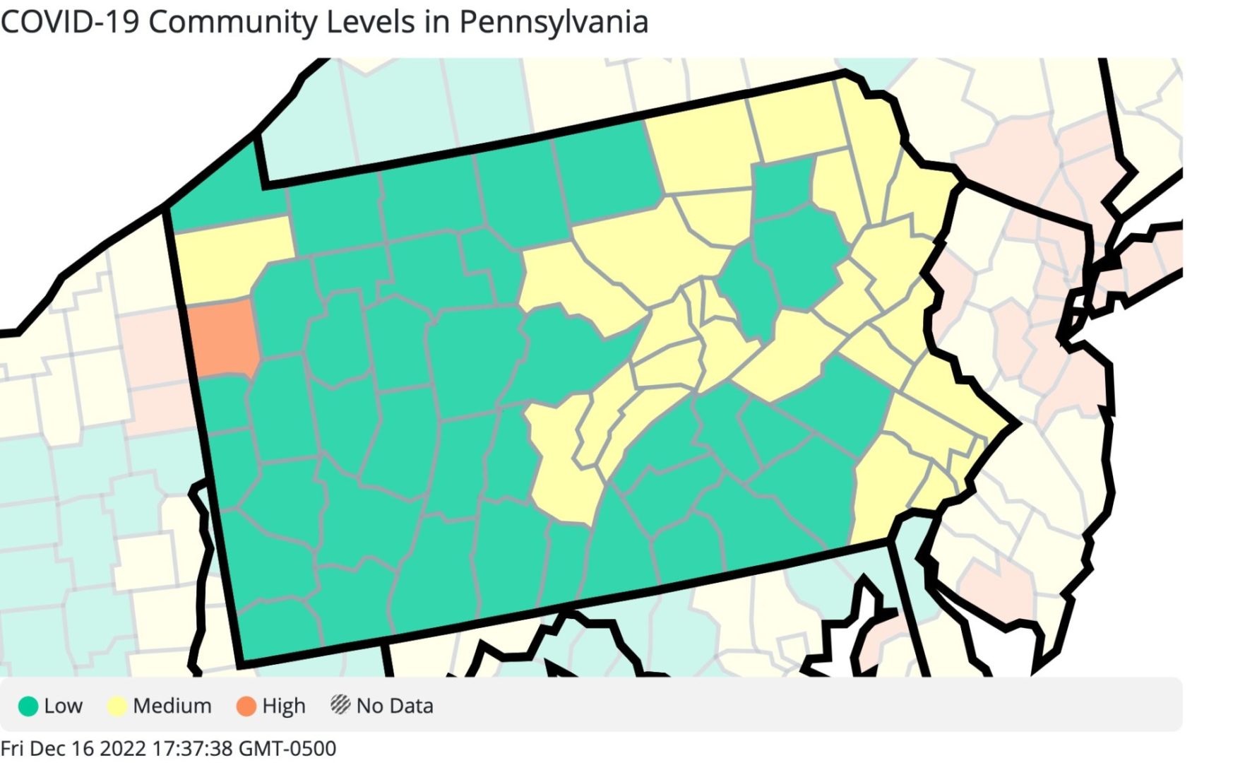 State College - Pennsylvania_COVID-19_Community_Levels 121622