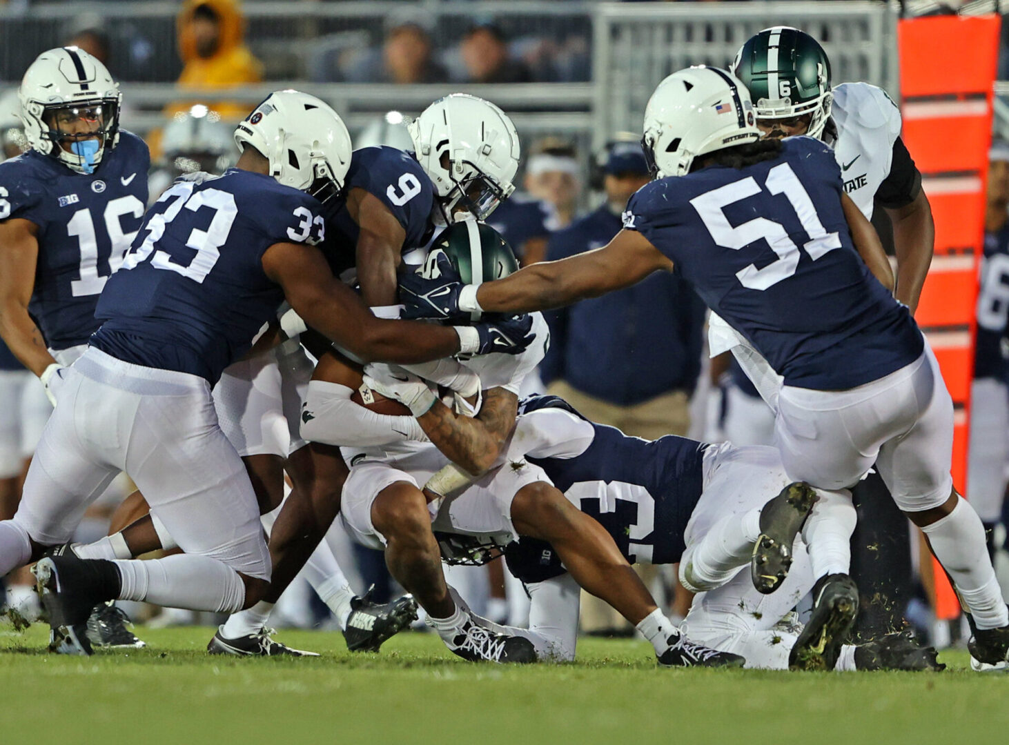 State College - football tackle vs michigan state