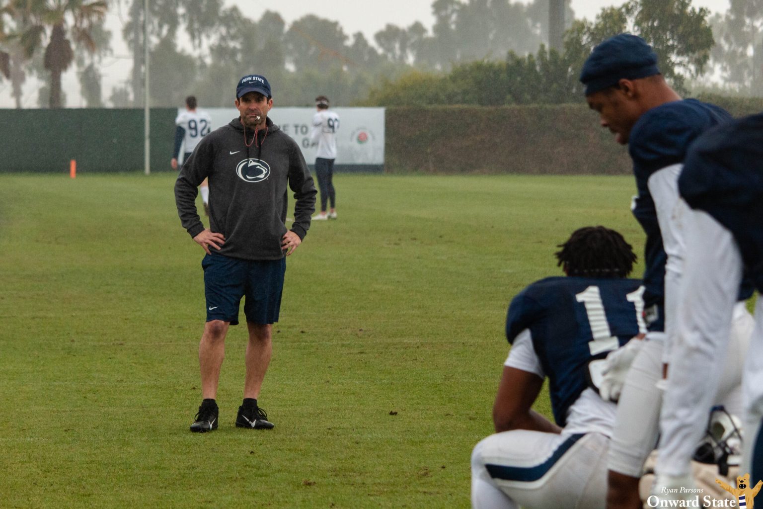 State College - manny diaz rose-bowl-practice