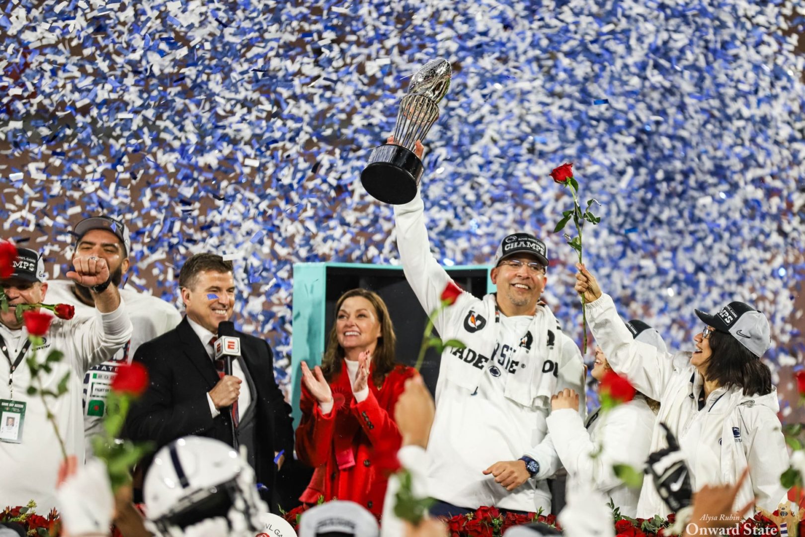 State College - franklin bendapudi rose bowl celebration