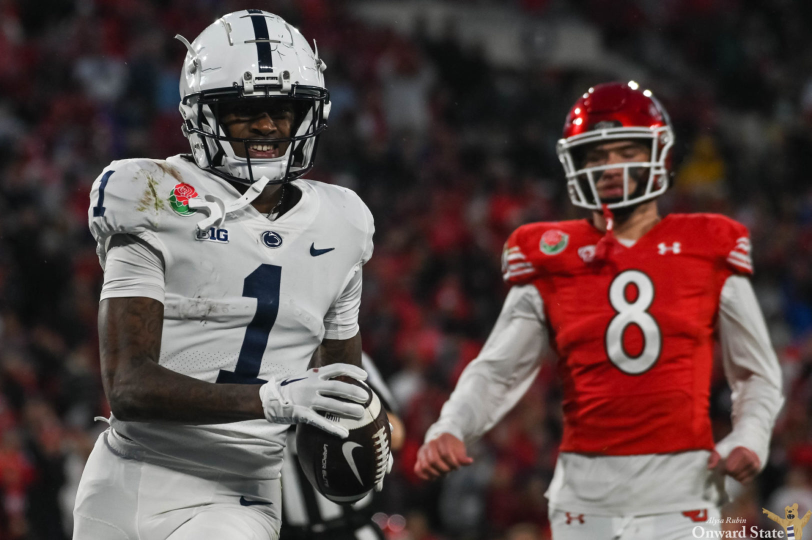 State College - keandre lambert smith td rose bowl credit annie kubiak 3