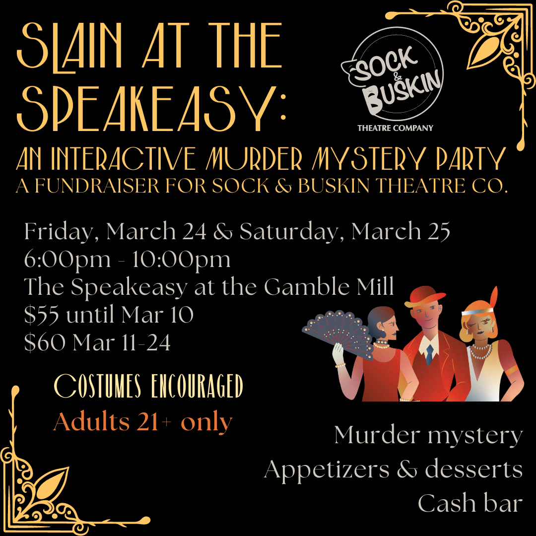 Slain at the Speakeasy: an interactive murder mystery party in State  College, PA, Event Calendar