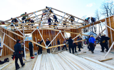 Volunteers Rebuild Barn Destroyed by Fire