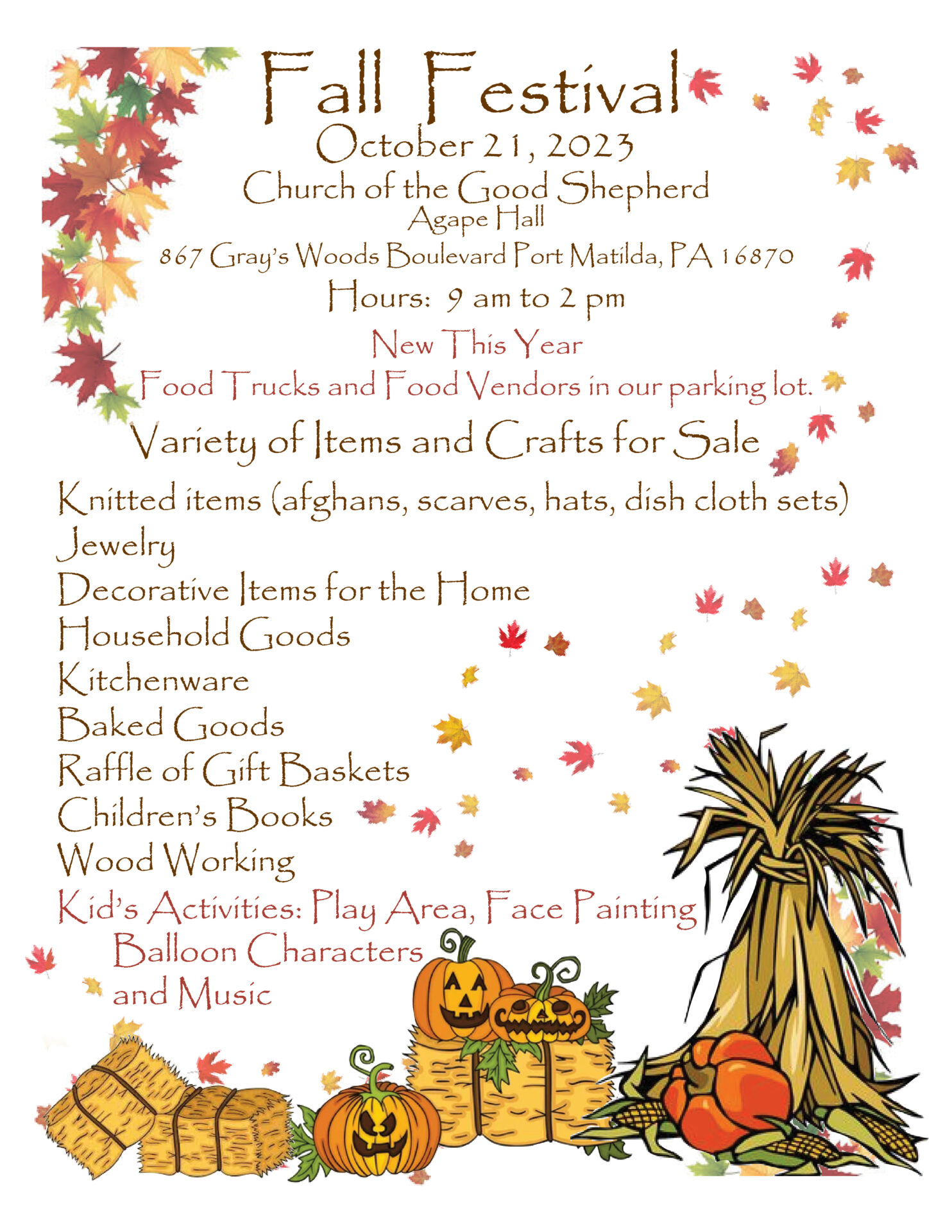 Good Shepherd Catholic Fall Festival in State College, PA Event