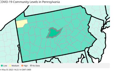 Centre County Stays at Low COVID-19 Community Level; WHO Declares End to Global Emergency Status
