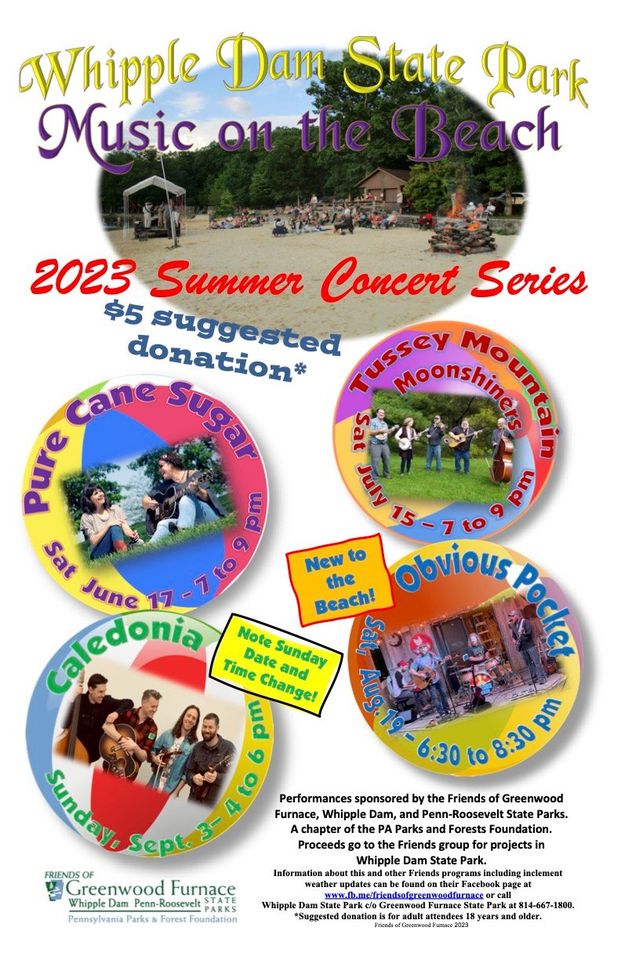 Whipple Dam Summer Concert Series in State College, PA | Event Calendar |  StateCollege.com