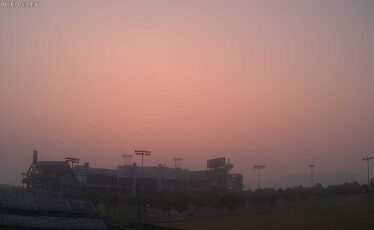 Watch: Canadian Wildfires Make for Smokey Sunrise over Beaver Stadium