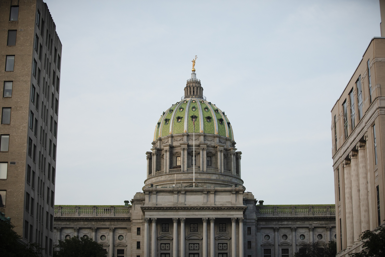 State College - Pennsylvania State Capitol building in Harrisburg on July 26, 2023.