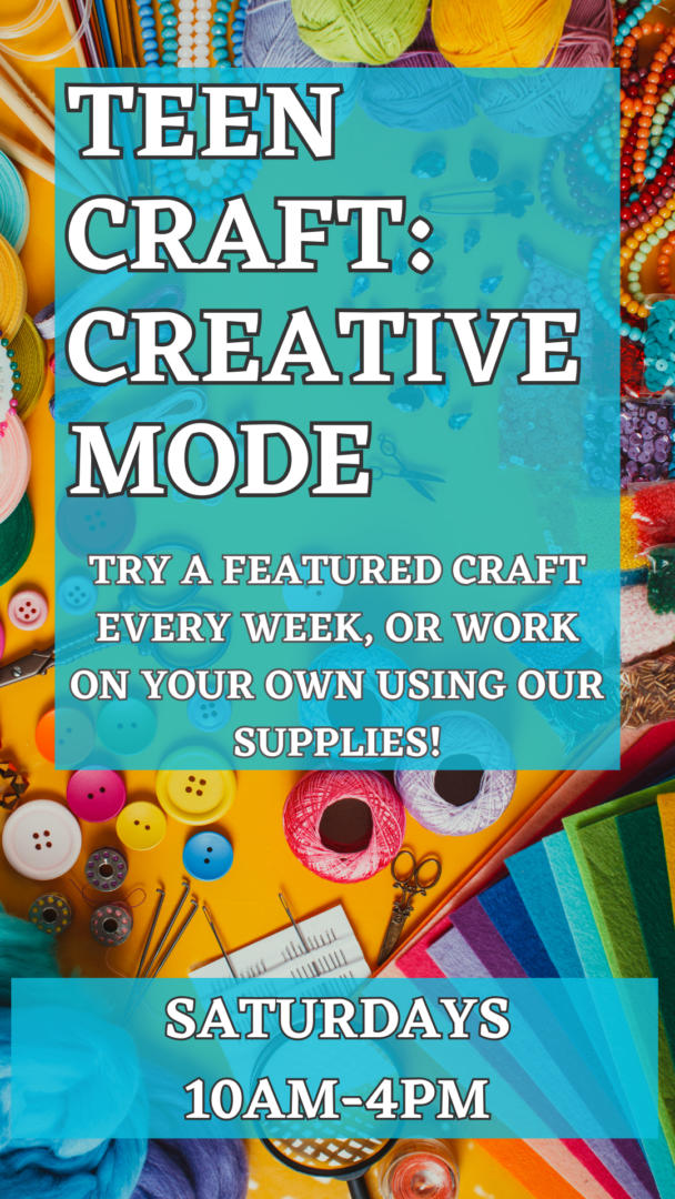 Teen Crafts and Events for January