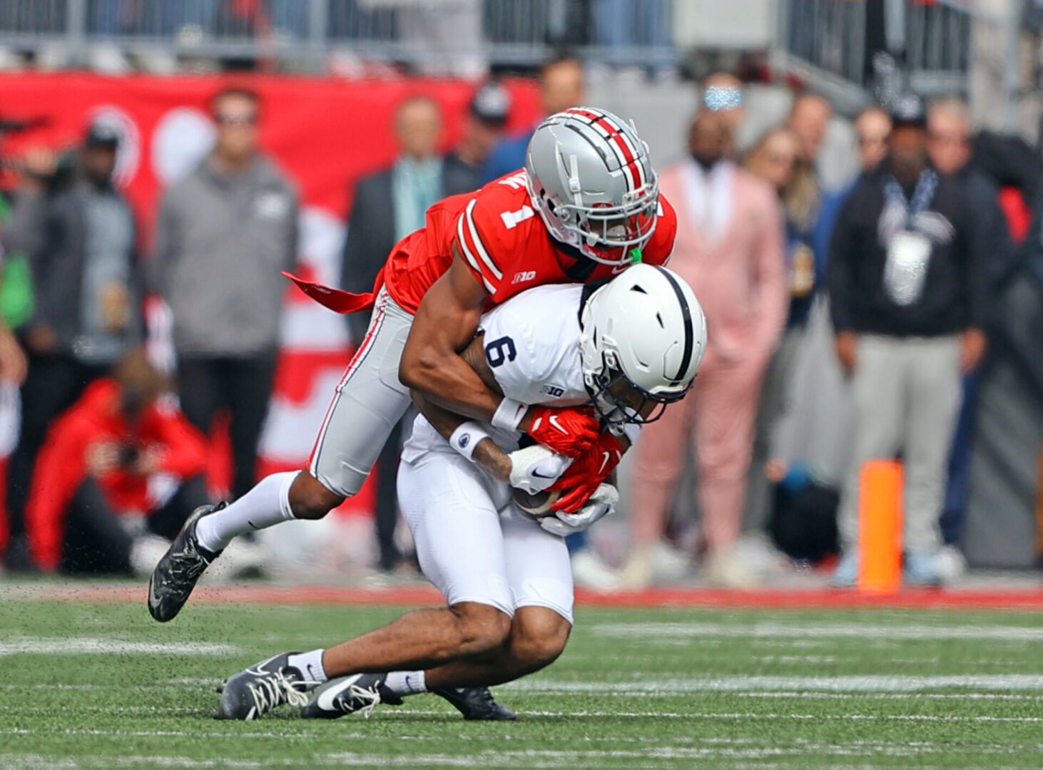 State College - Burdick Ohio State Trey Wallace tackled