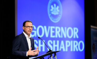 Democratic Gov. Josh Shapiro speaks at the first summit to educate Pennsylvania small businesses on contracting with the commonwealth.