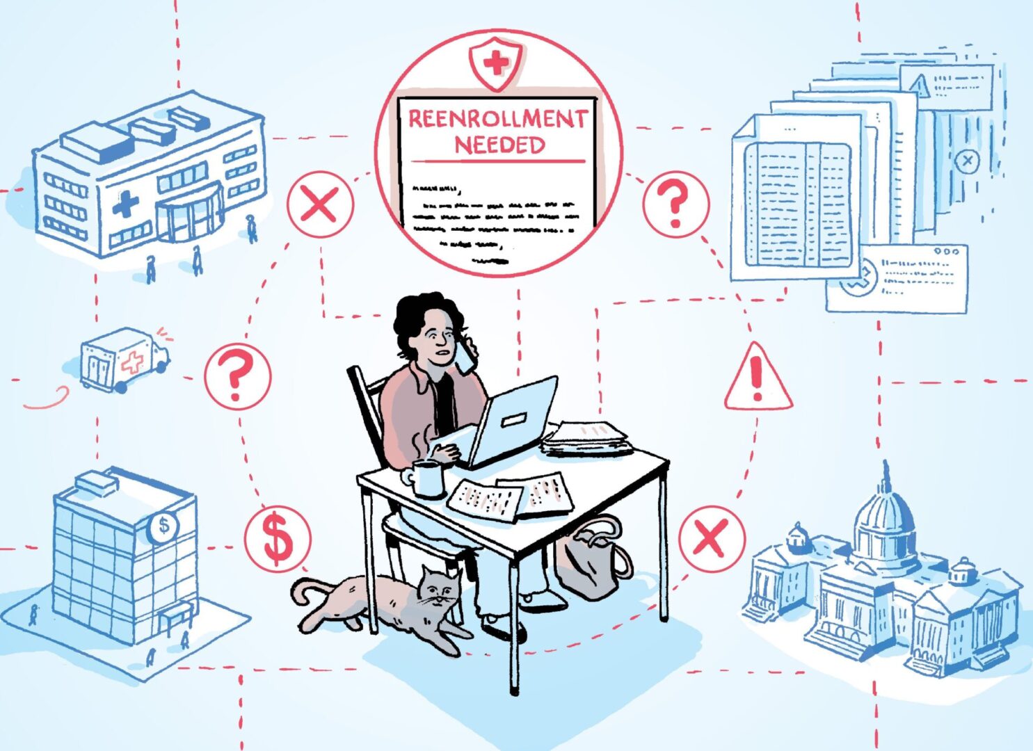 State College - medicaid reenrollment illustration