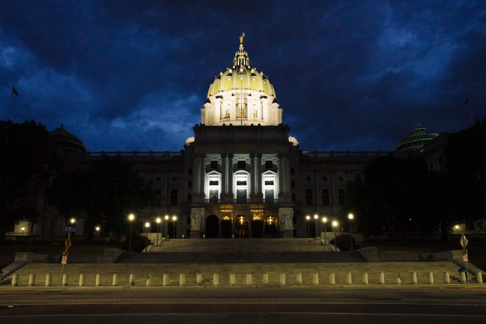 State College - pa capitol night