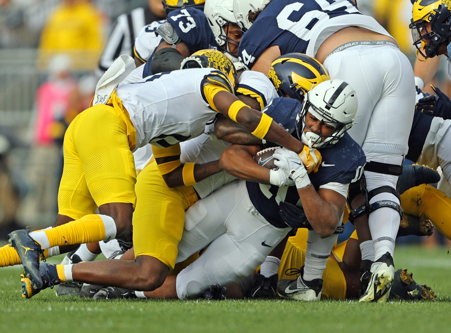 State College - burdick michigan 1st half Singleton tackled