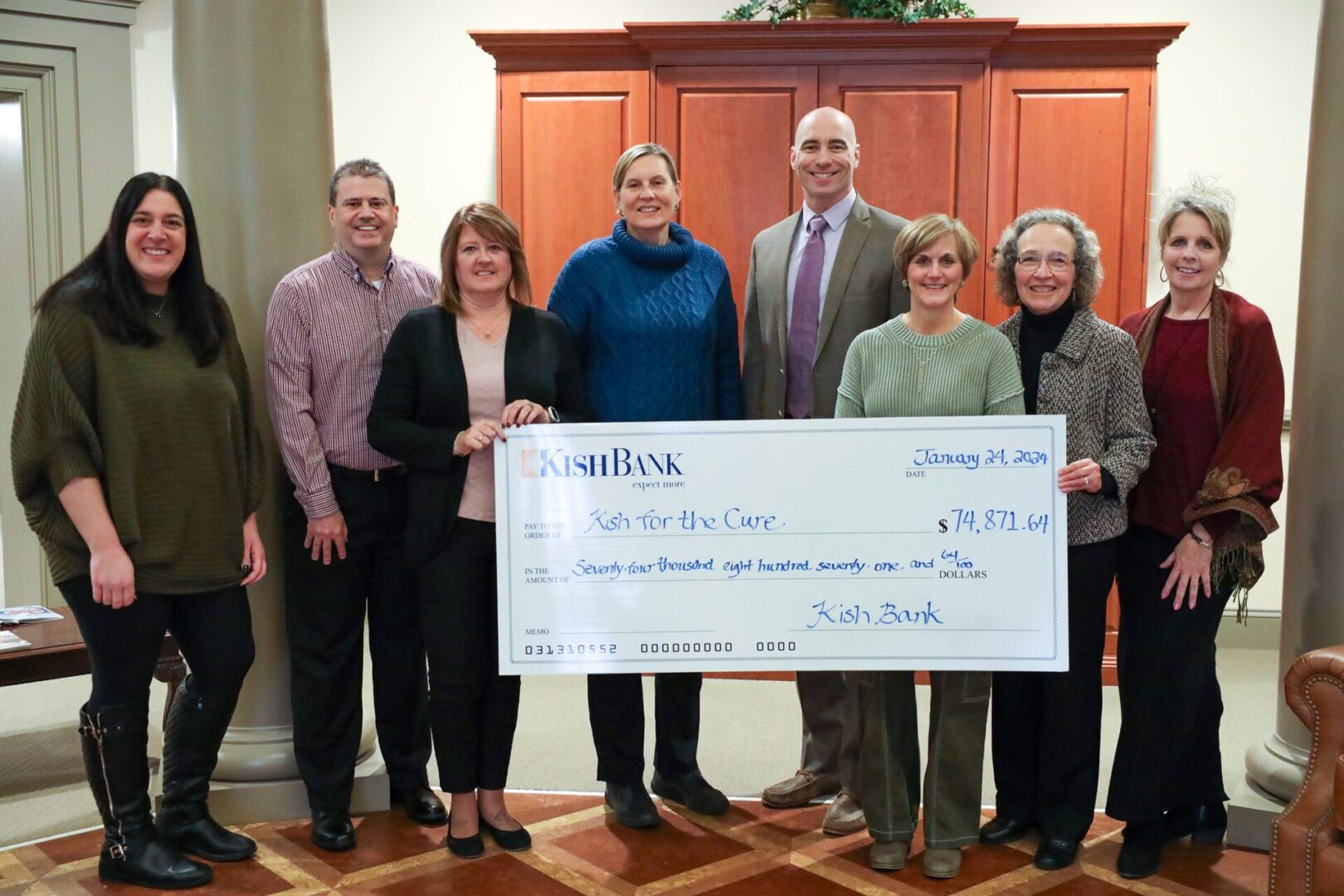 State College - Kish for the Cure Check Presentation